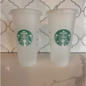 Set of Two Starbucks Tumblers